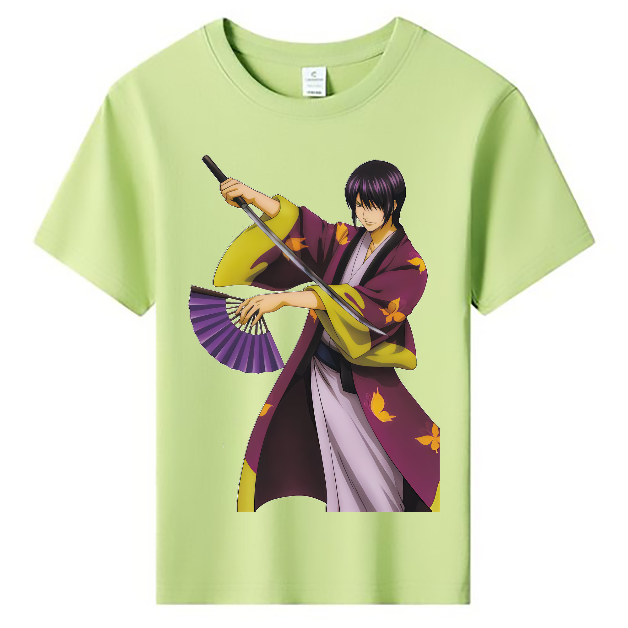 （画像用） ぎんたま 坂田銀時（さかたぎんとき） 神楽 志村新八（しむら しんぱち） GINTAMA Sakata Gintoki Kagura Shimura Shinpachi 綿100％キッズTシャツ（フロントプリント）